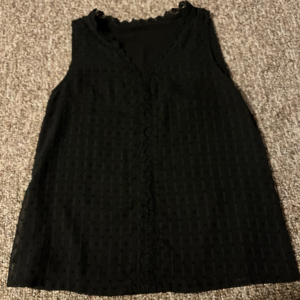 black lace top